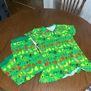 Women’s Little Sleepies  Fruit-Print Pajama Set - Short Sleeve Top & Pants